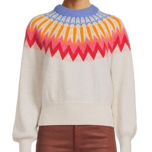 French Connection Multicolor Fair Isle Sweater